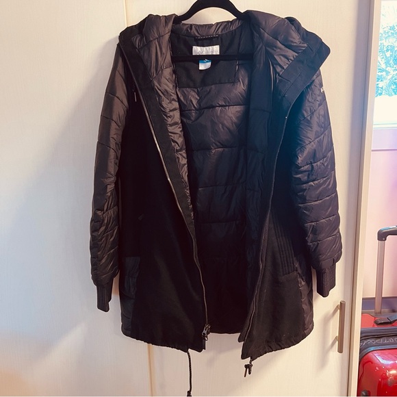 Women’s black COLUMBIA STYLISH & LONG WINTER Coat - Picture 1 of 10